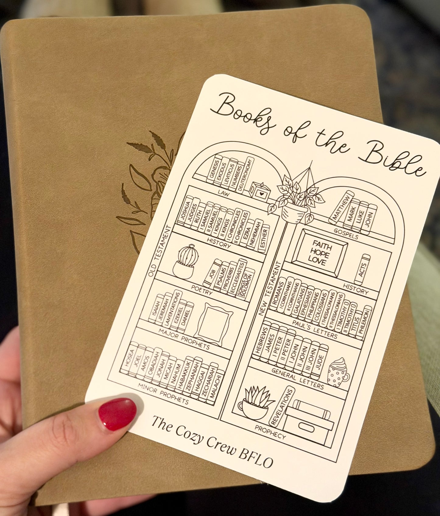 NEW Books Of the Bible Sticker 4" x 6"