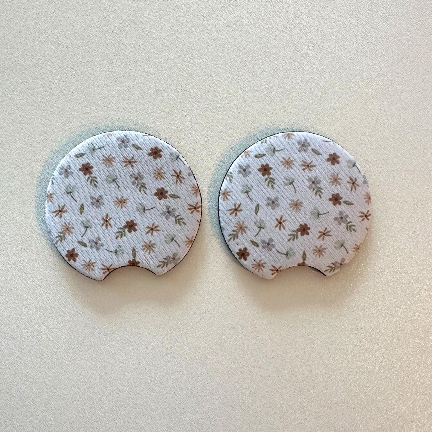 Neoprene Car Coasters | Set of 2 | Stylish Protection for Your Cup Holders