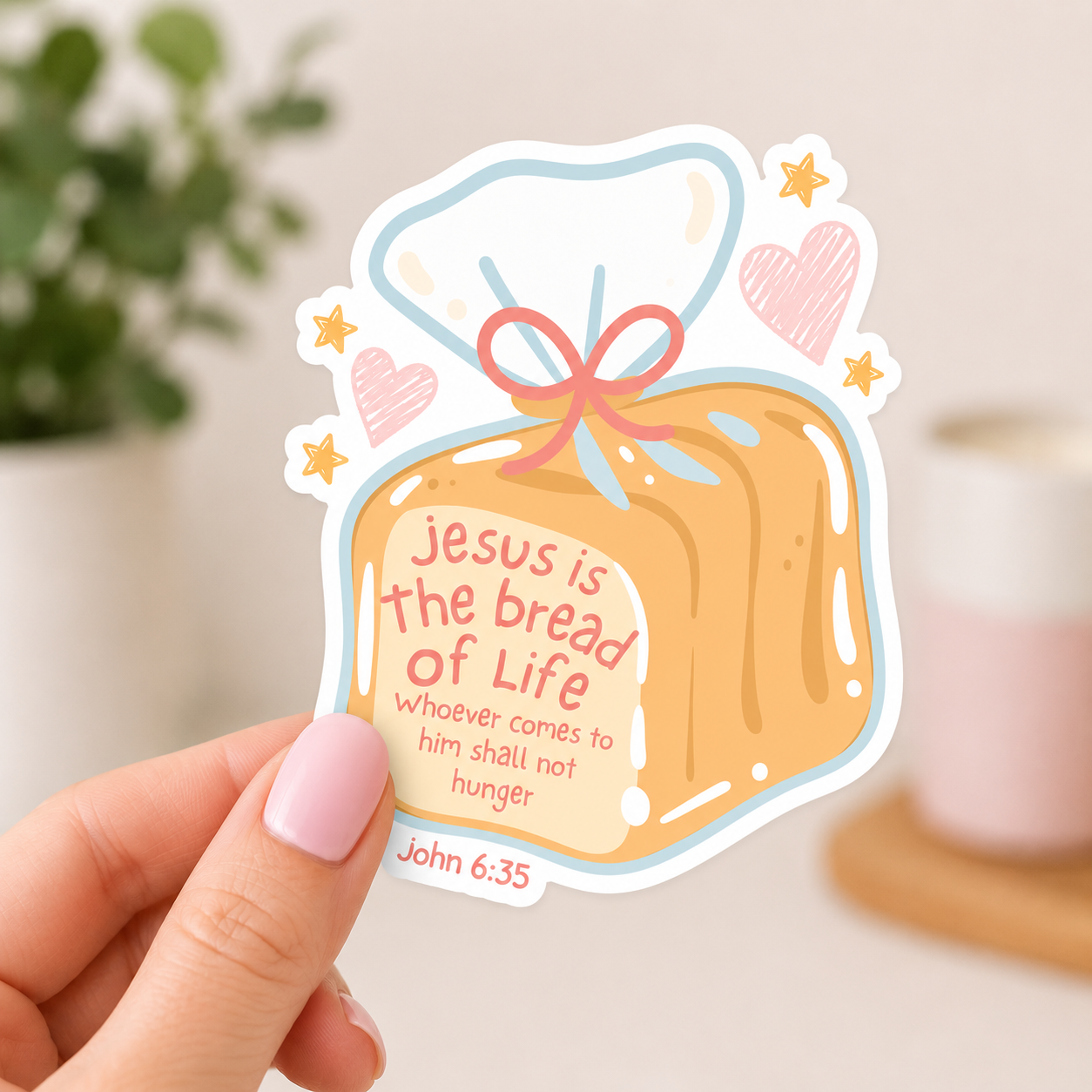 Jesus Is The Bread Of Life 3" Vinyl Sticker