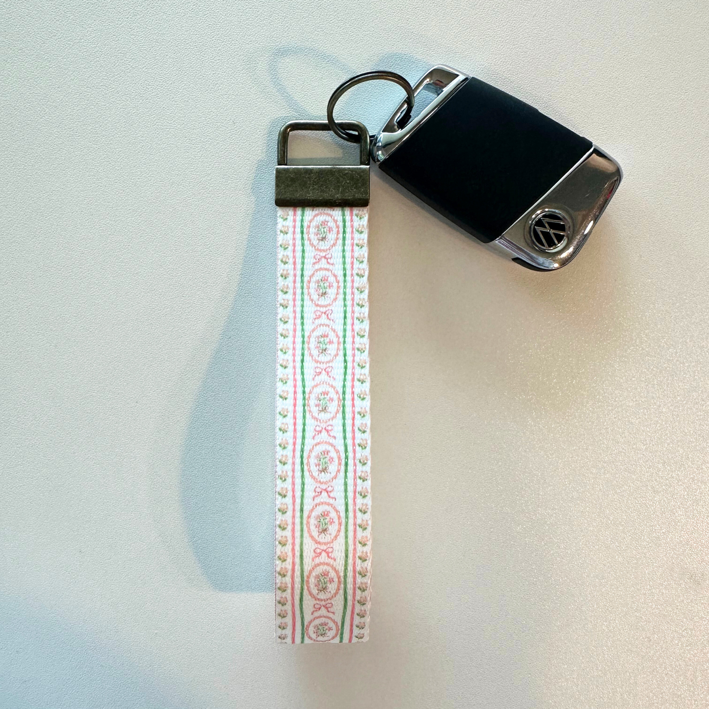 Spring & Summer Key Fob Wristlet | Antique Brass Hardware | Stylish & Functional