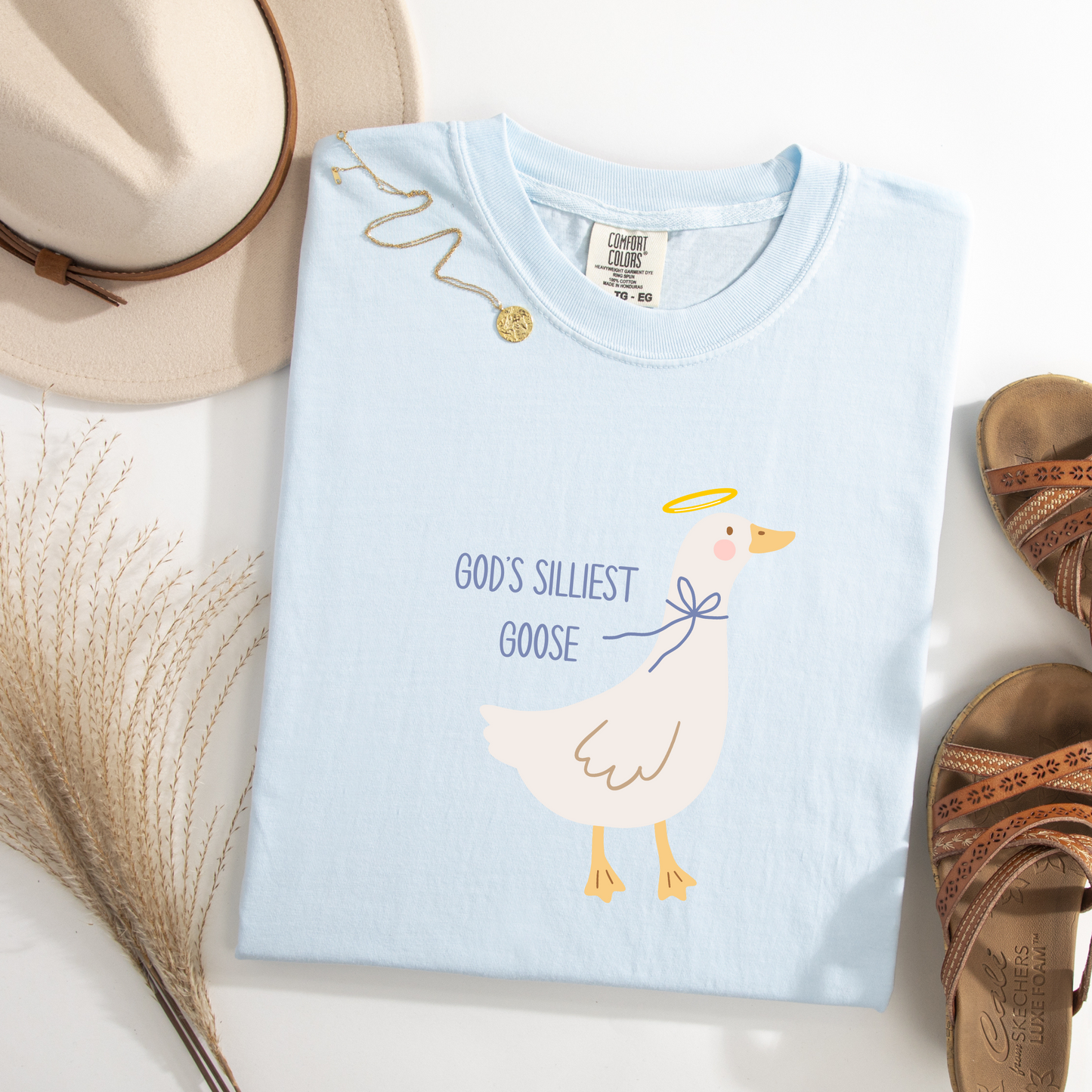 God's Silliest Goose T-Shirt | Chambray