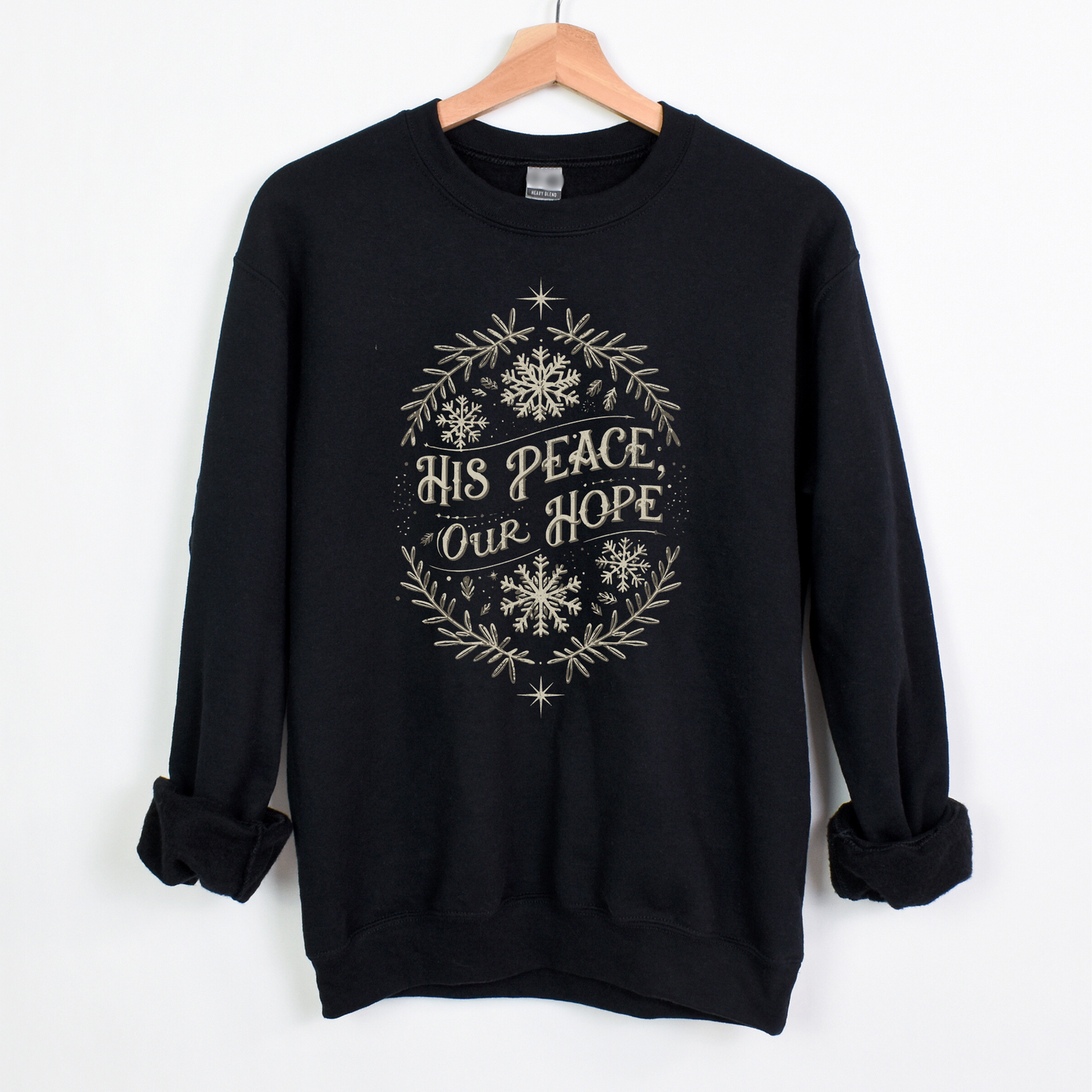 His Peace Our Hope Sweatshirt | Black