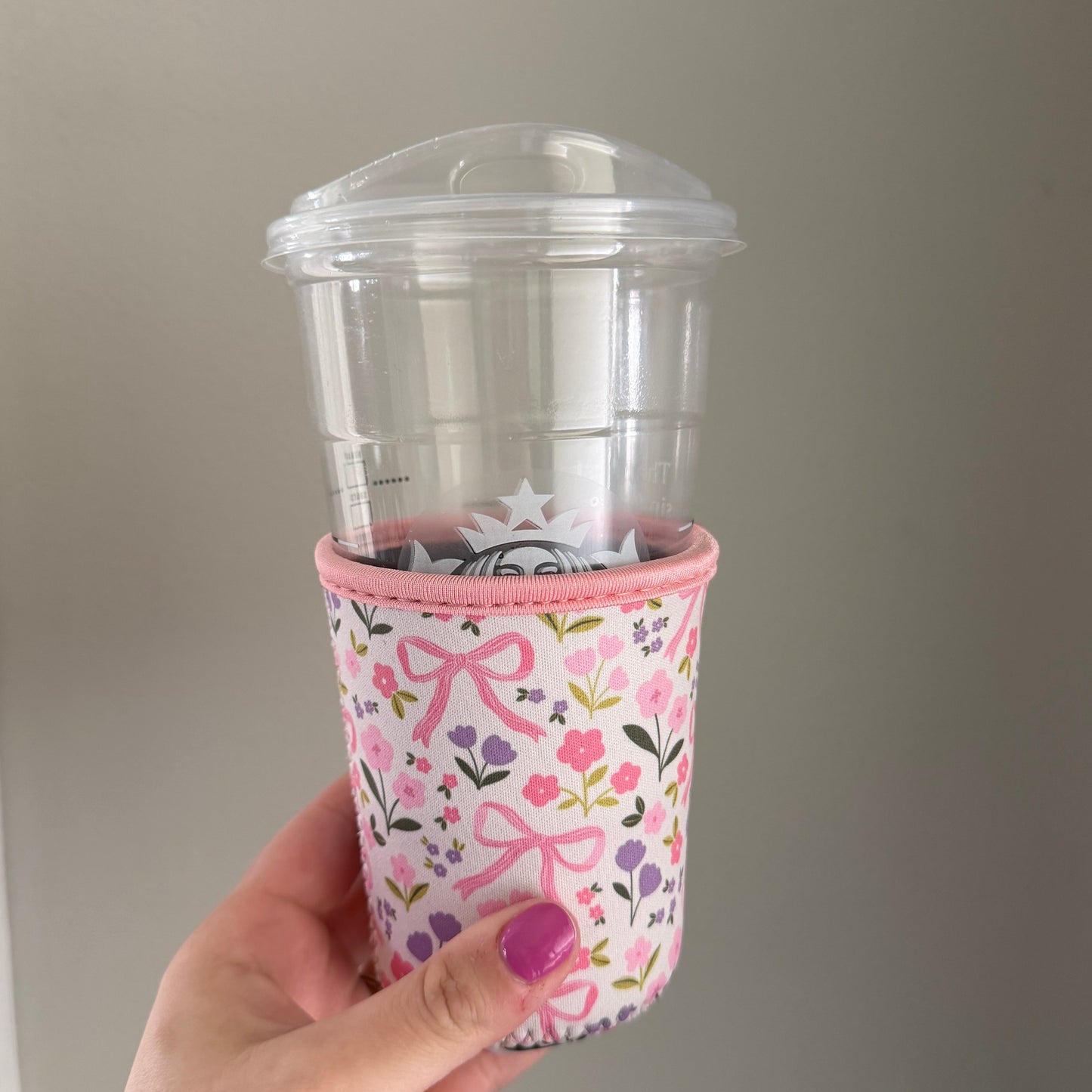 Pastel Bows & Flowers Drink Sleeve