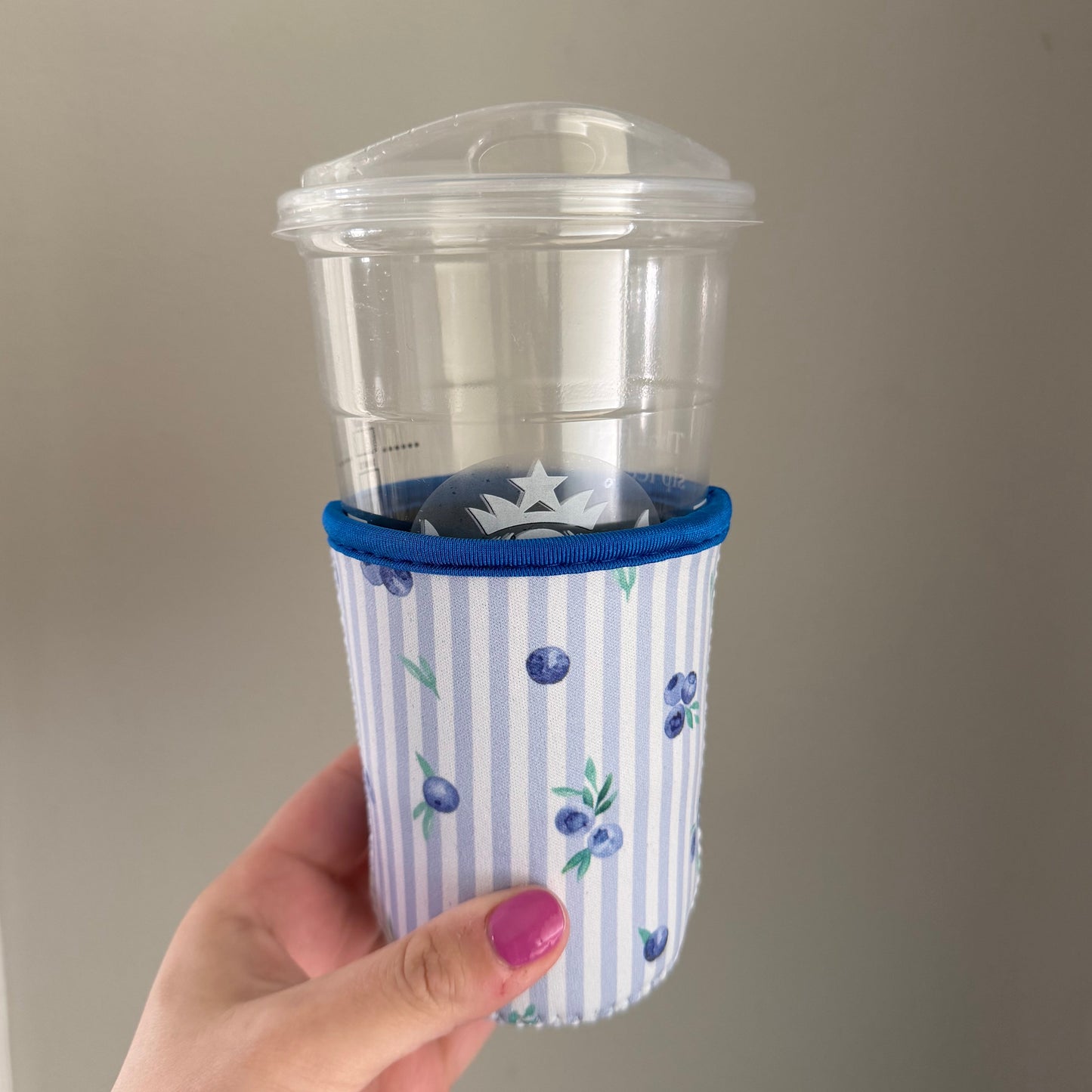 Blueberry Stripes Drink Sleeve