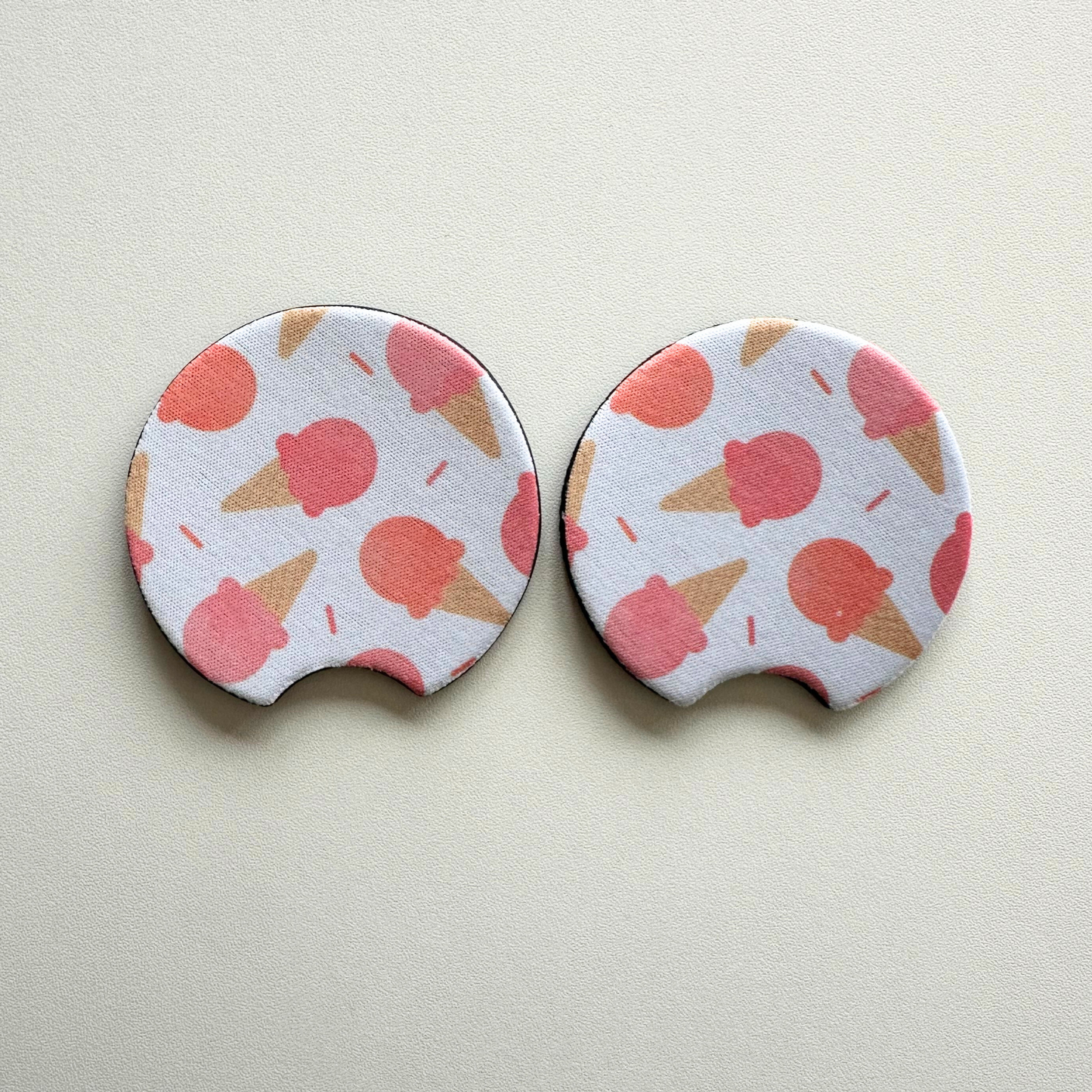 Neoprene Car Coasters | Set of 2 | Stylish Protection for Your Cup Holders