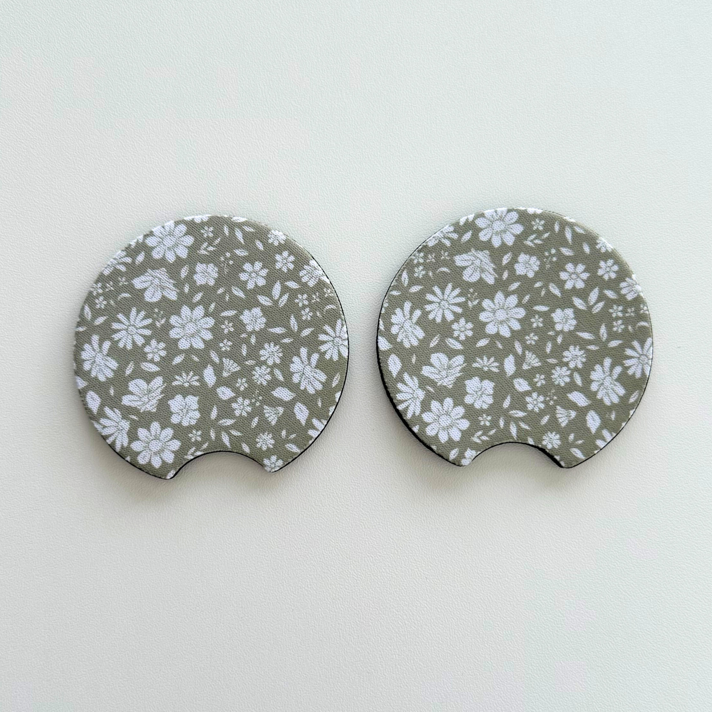 Neoprene Car Coasters | Set of 2 | Stylish Protection for Your Cup Holders
