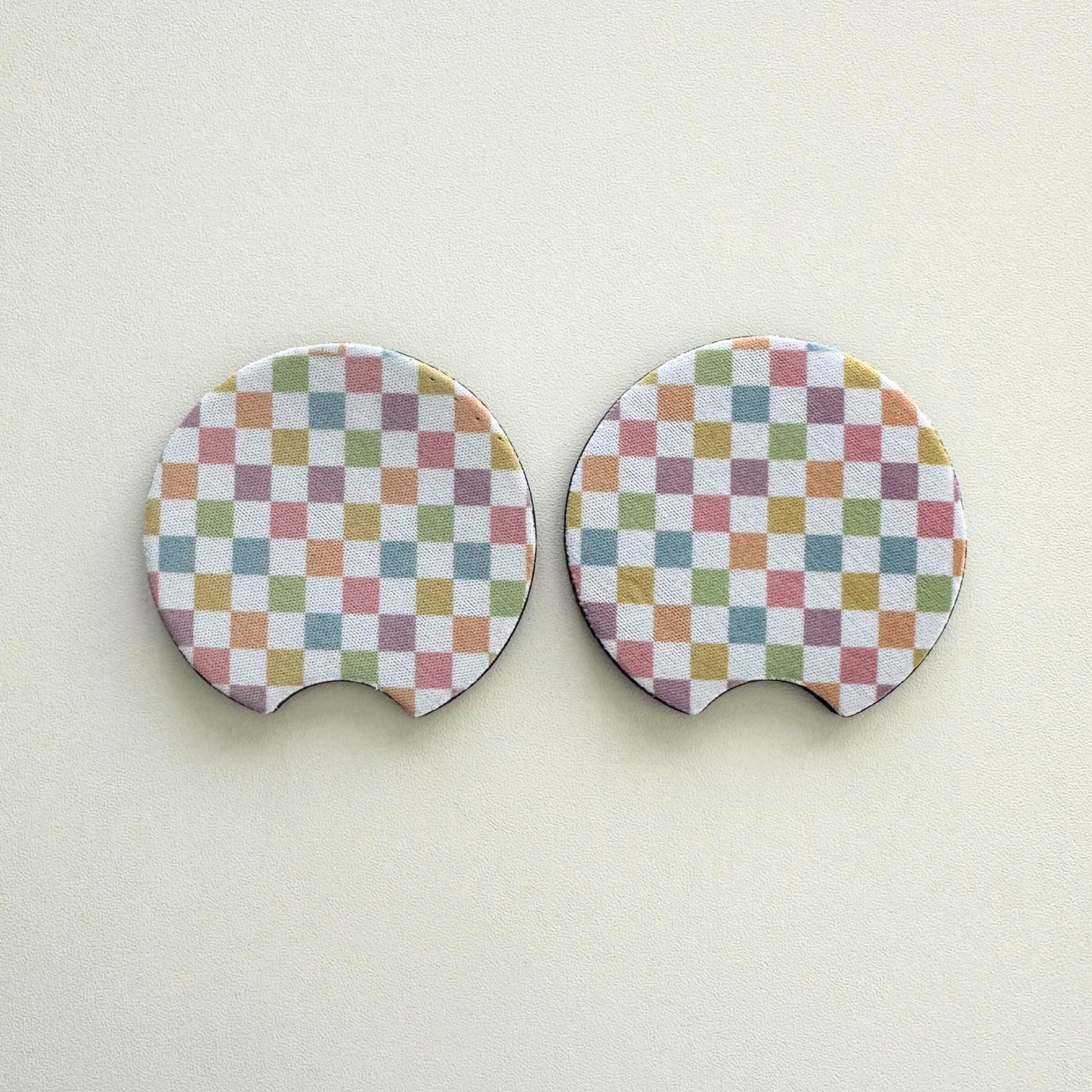 Neoprene Car Coasters | Set of 2 | Stylish Protection for Your Cup Holders