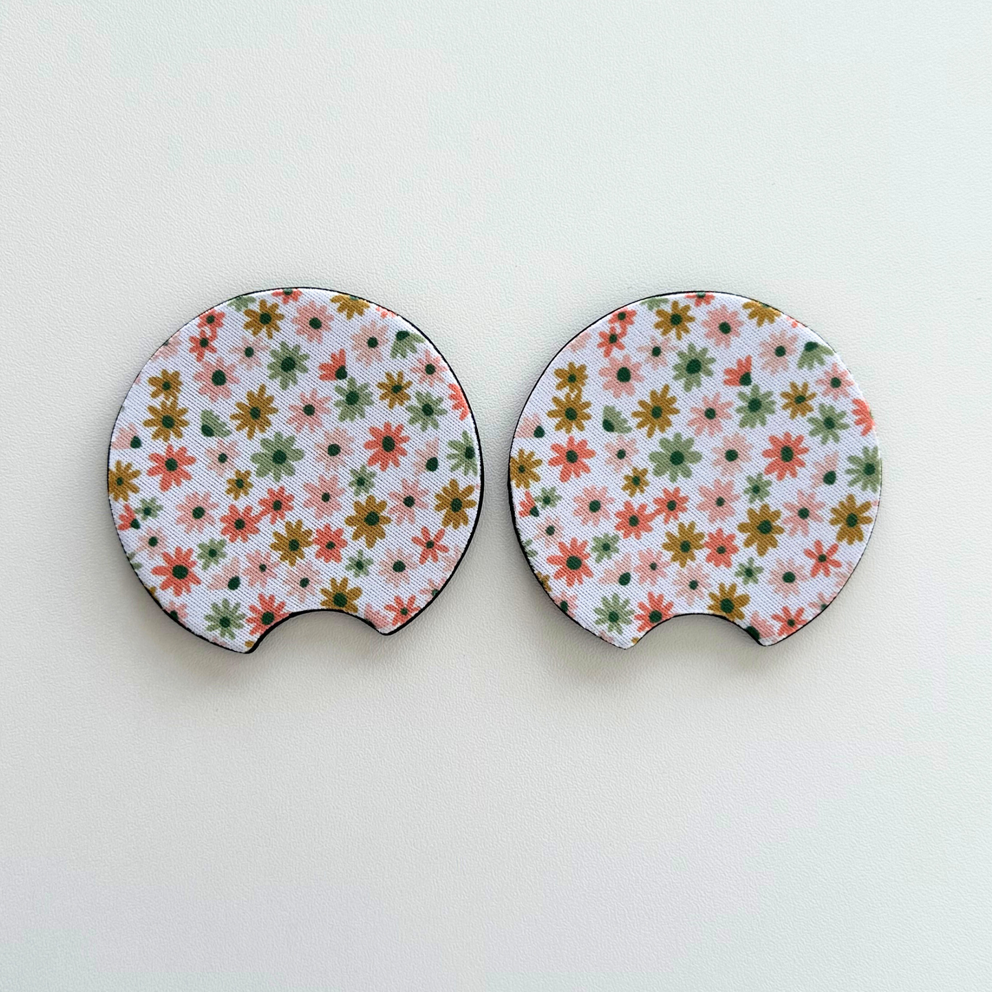 Neoprene Car Coasters | Set of 2 | Stylish Protection for Your Cup Holders