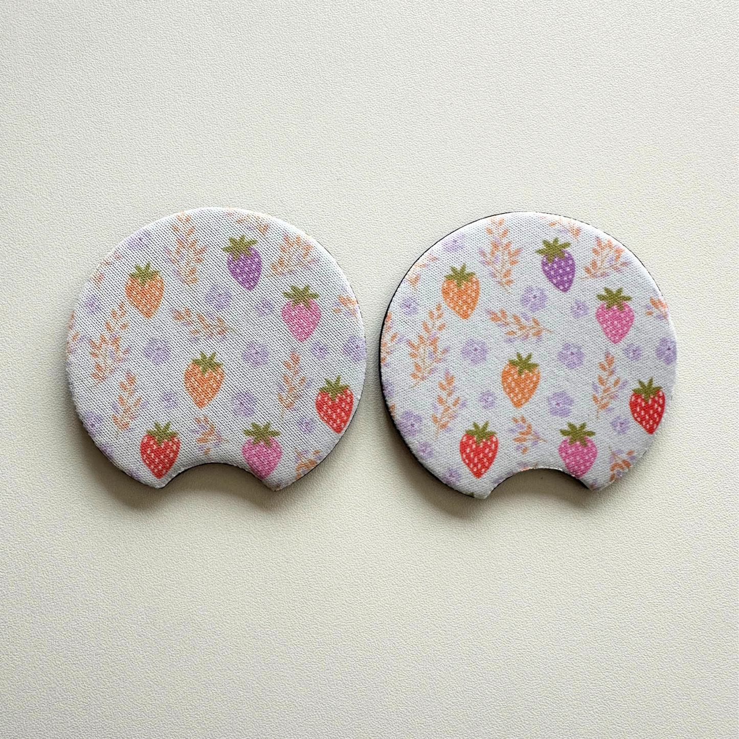 Neoprene Car Coasters | Set of 2 | Stylish Protection for Your Cup Holders