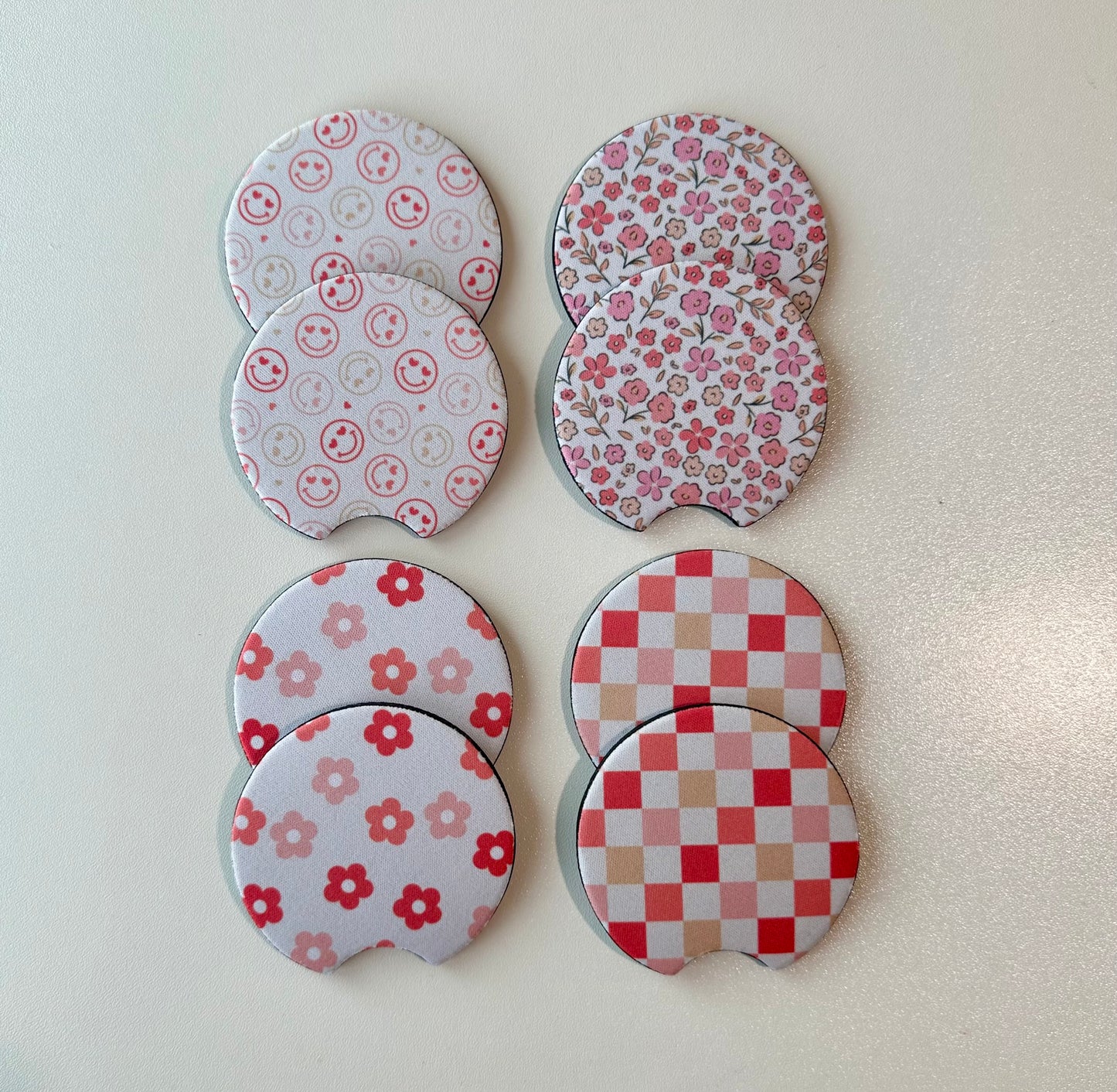 Valentines Car Coasters, Set of 2