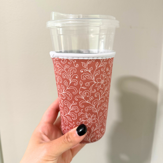 Terracotta Floral Drink Sleeve