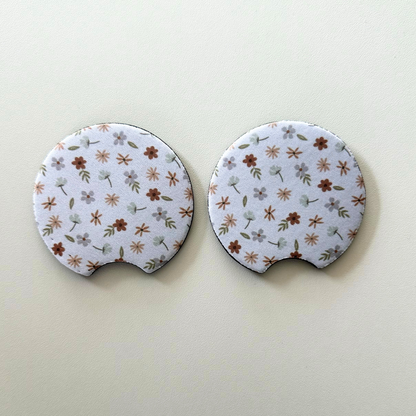 Fall Neoprene Car Coasters | Set of 2 | Stylish Protection for Your Cup Holders