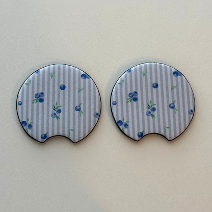 Spring Neoprene Car Coasters | Set of 2 | Stylish Protection for Your Cup Holders