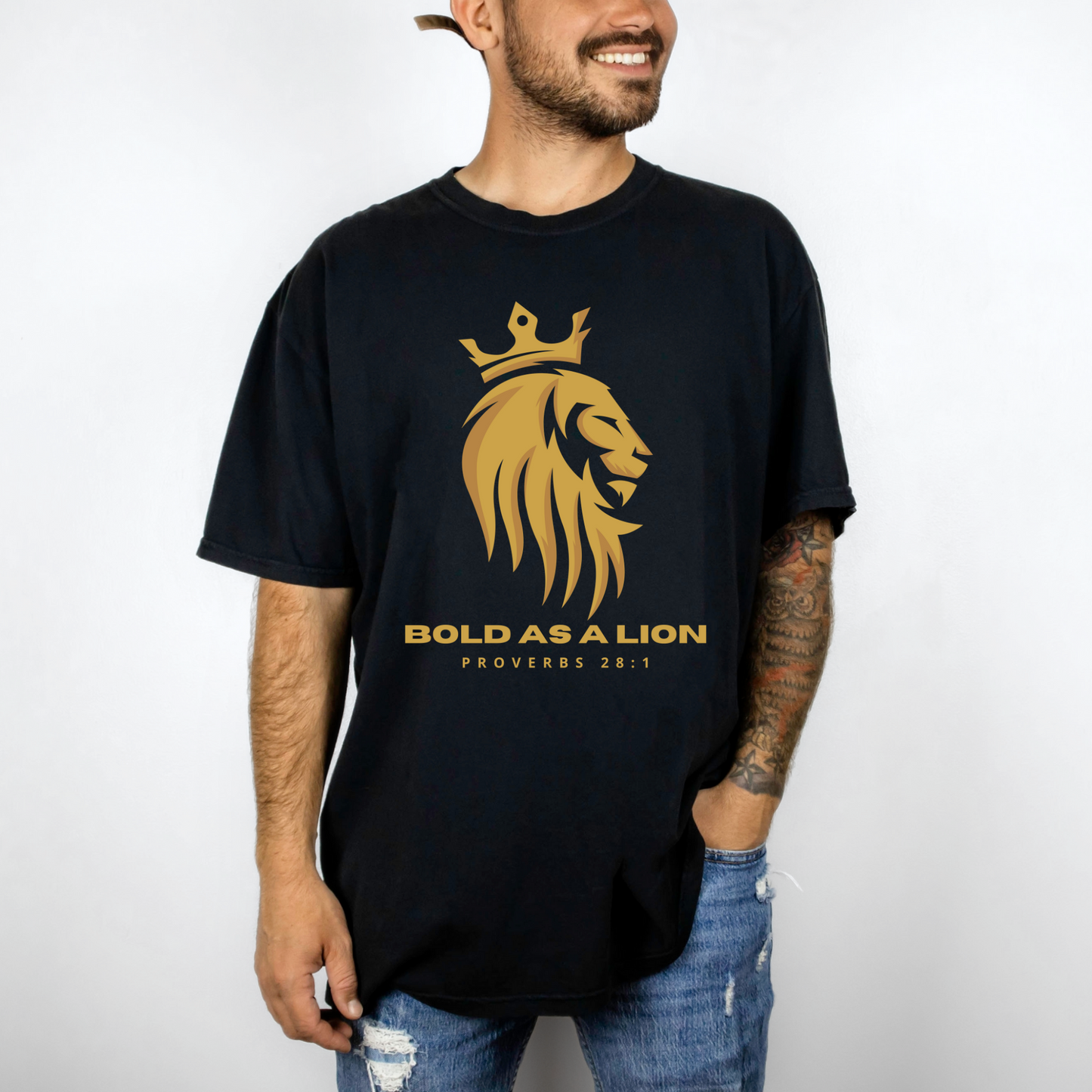 Bold As A Lion T-Shirt - Black