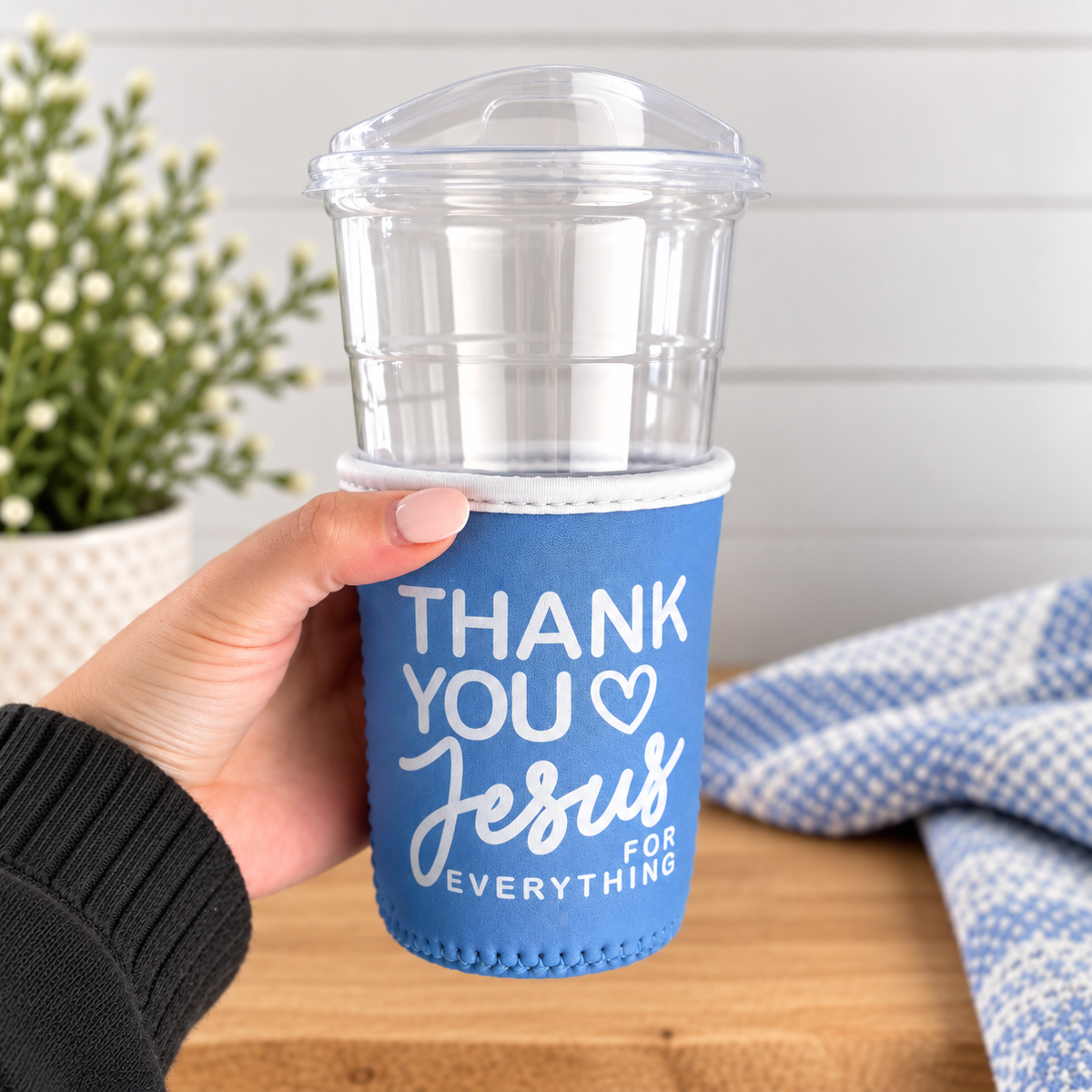 Thank You Jesus Drink Sleeve