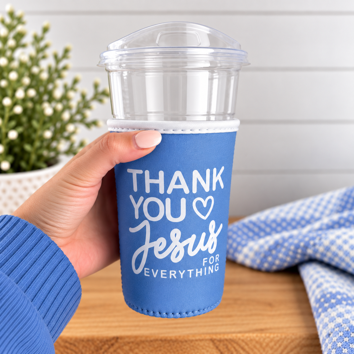Thank You Jesus Drink Sleeve