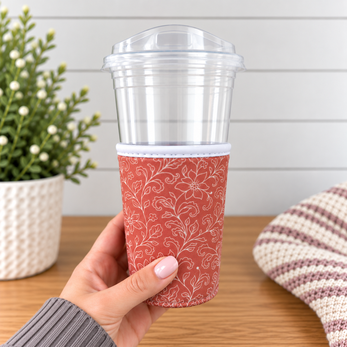 Terracotta Floral Drink Sleeve