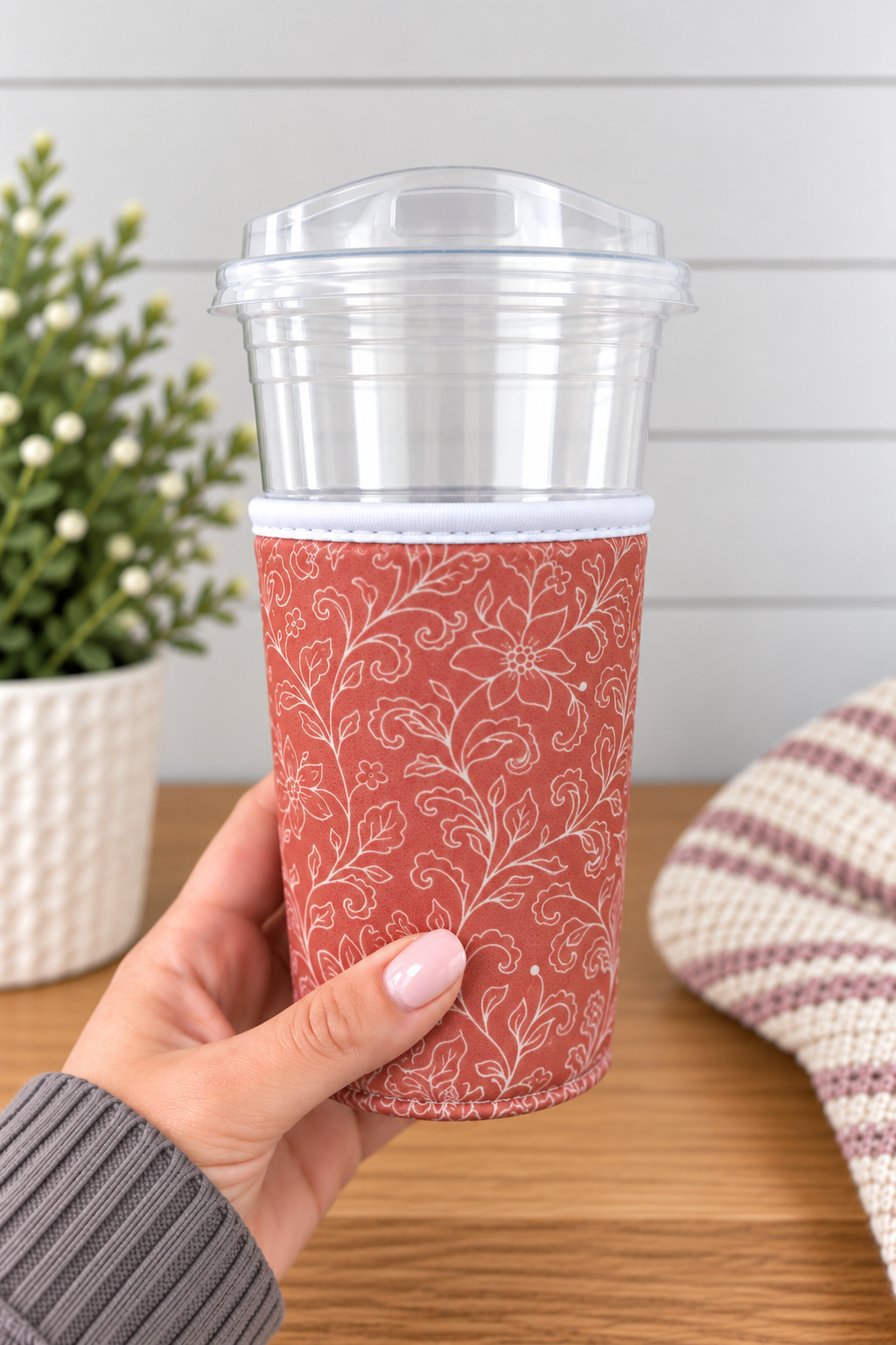 Terracotta Floral Drink Sleeve