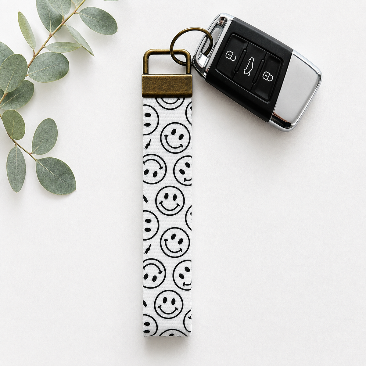 Key Fob Wristlet | Antique Brass Hardware | Stylish & Functional