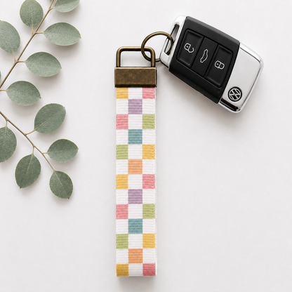 Key Fob Wristlet | Antique Brass Hardware | Stylish & Functional