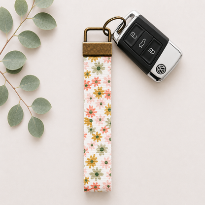 Key Fob Wristlet | Antique Brass Hardware | Stylish & Functional