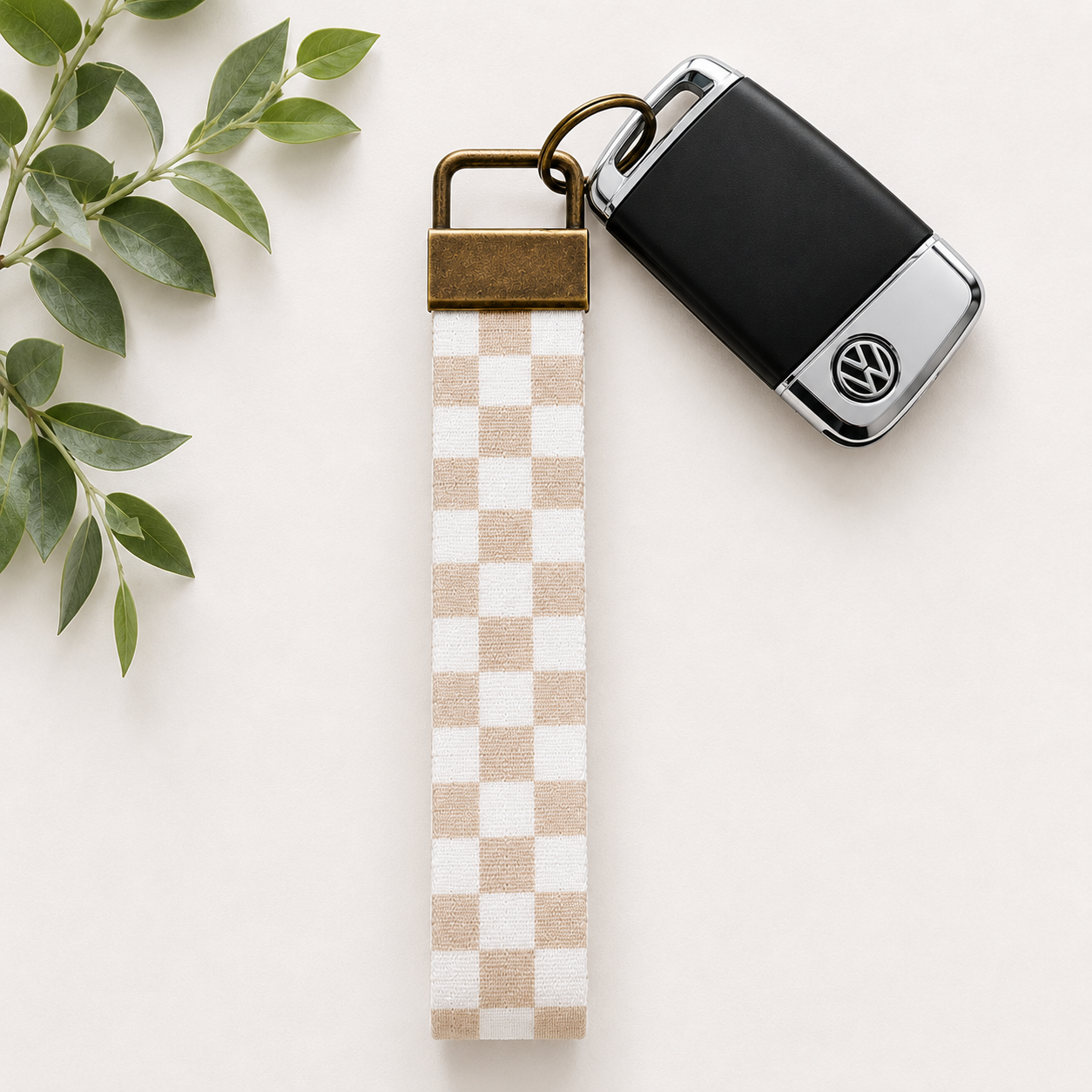 Key Fob Wristlet | Antique Brass Hardware | Stylish & Functional
