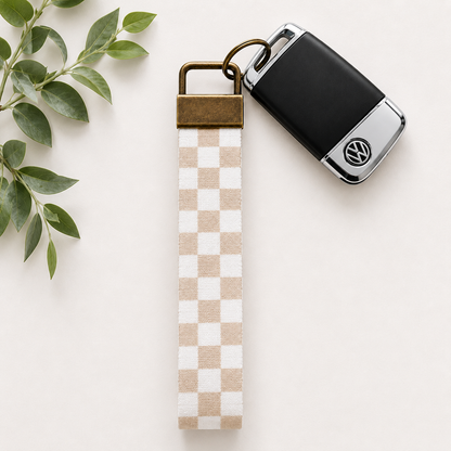 Key Fob Wristlet | Antique Brass Hardware | Stylish & Functional
