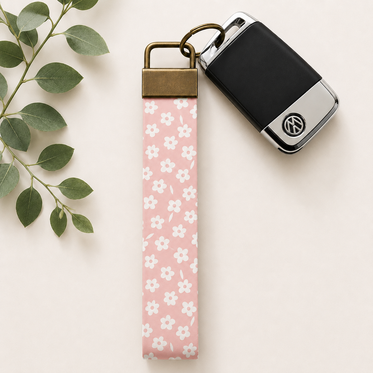 Key Fob Wristlet | Antique Brass Hardware | Stylish & Functional