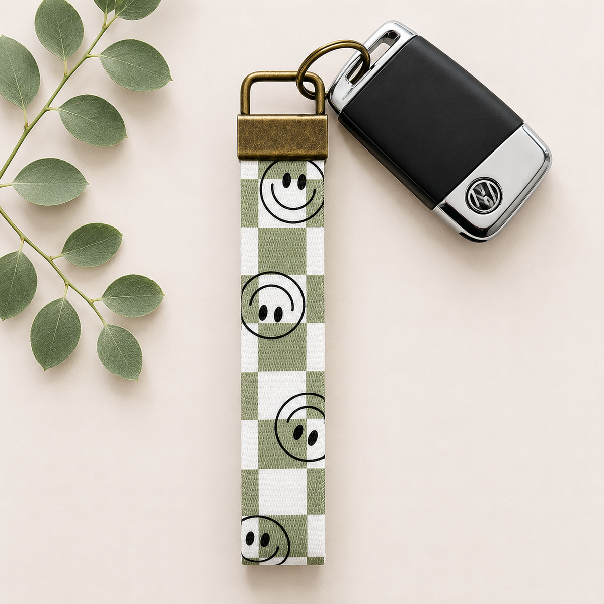 Key Fob Wristlet | Antique Brass Hardware | Stylish & Functional