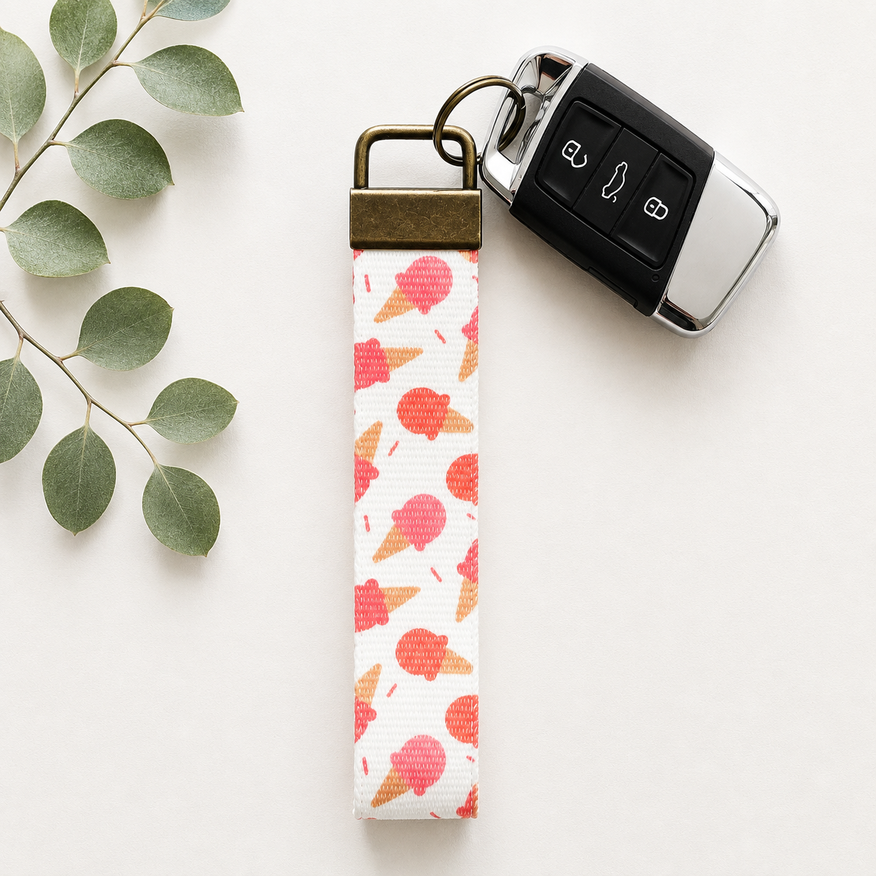 Key Fob Wristlet | Antique Brass Hardware | Stylish & Functional