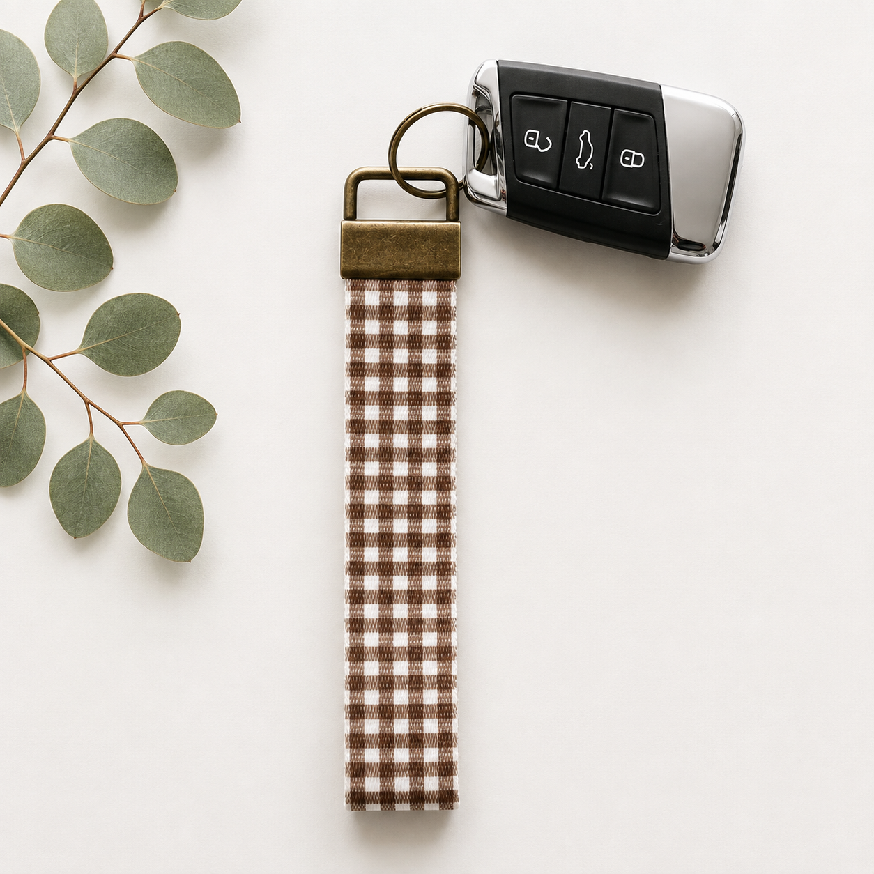 Key Fob Wristlet | Antique Brass Hardware | Stylish & Functional