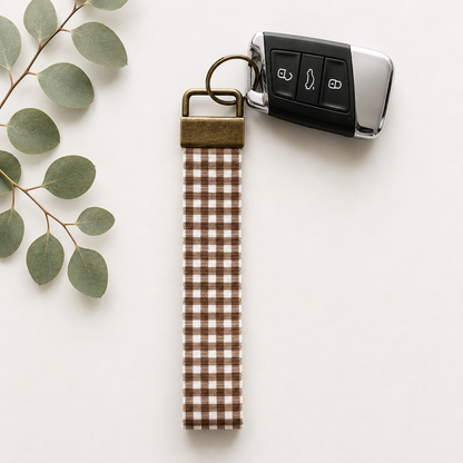 Key Fob Wristlet | Antique Brass Hardware | Stylish & Functional