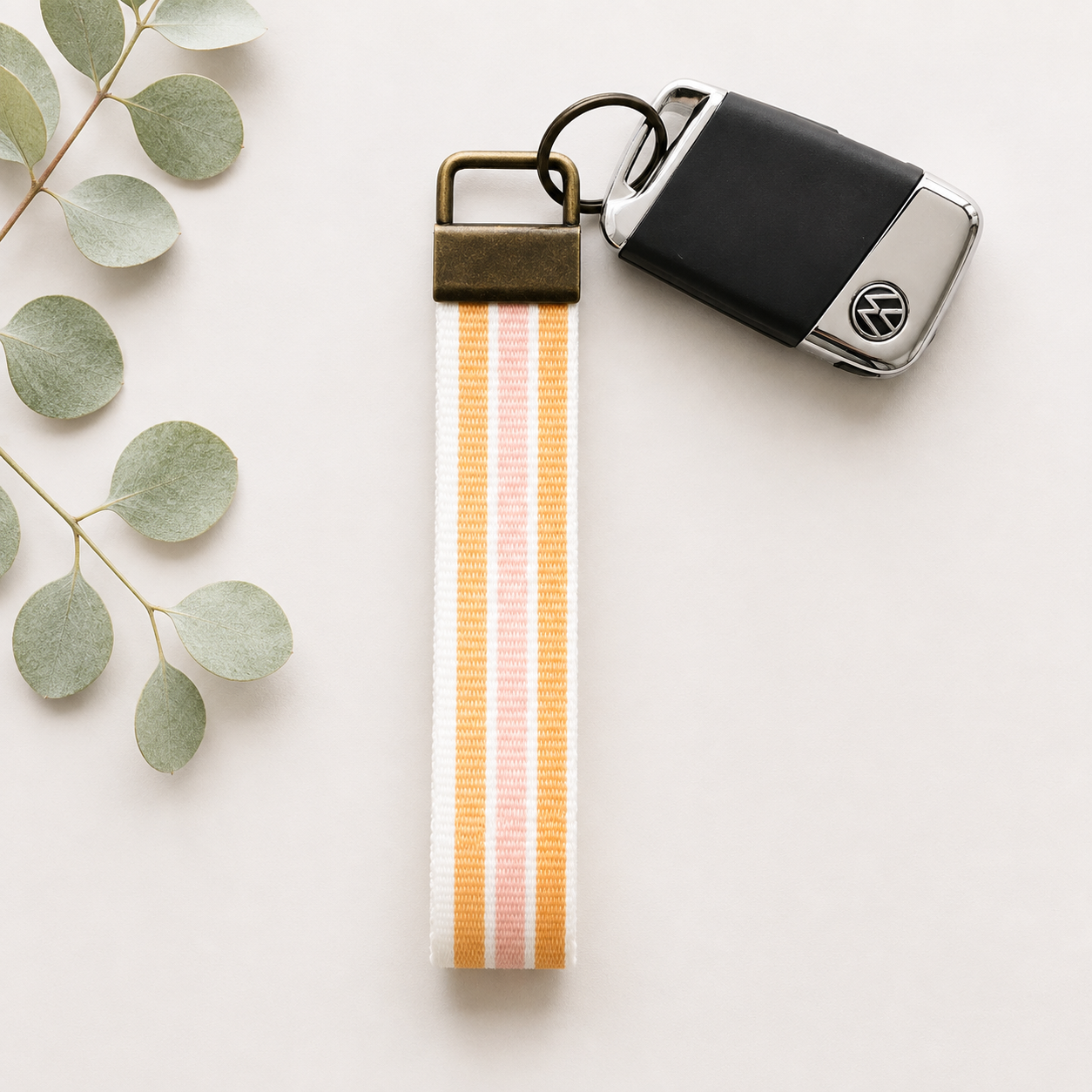 Key Fob Wristlet | Antique Brass Hardware | Stylish & Functional