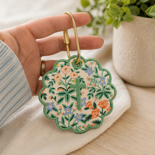 Green Garden Cross Bag Tag