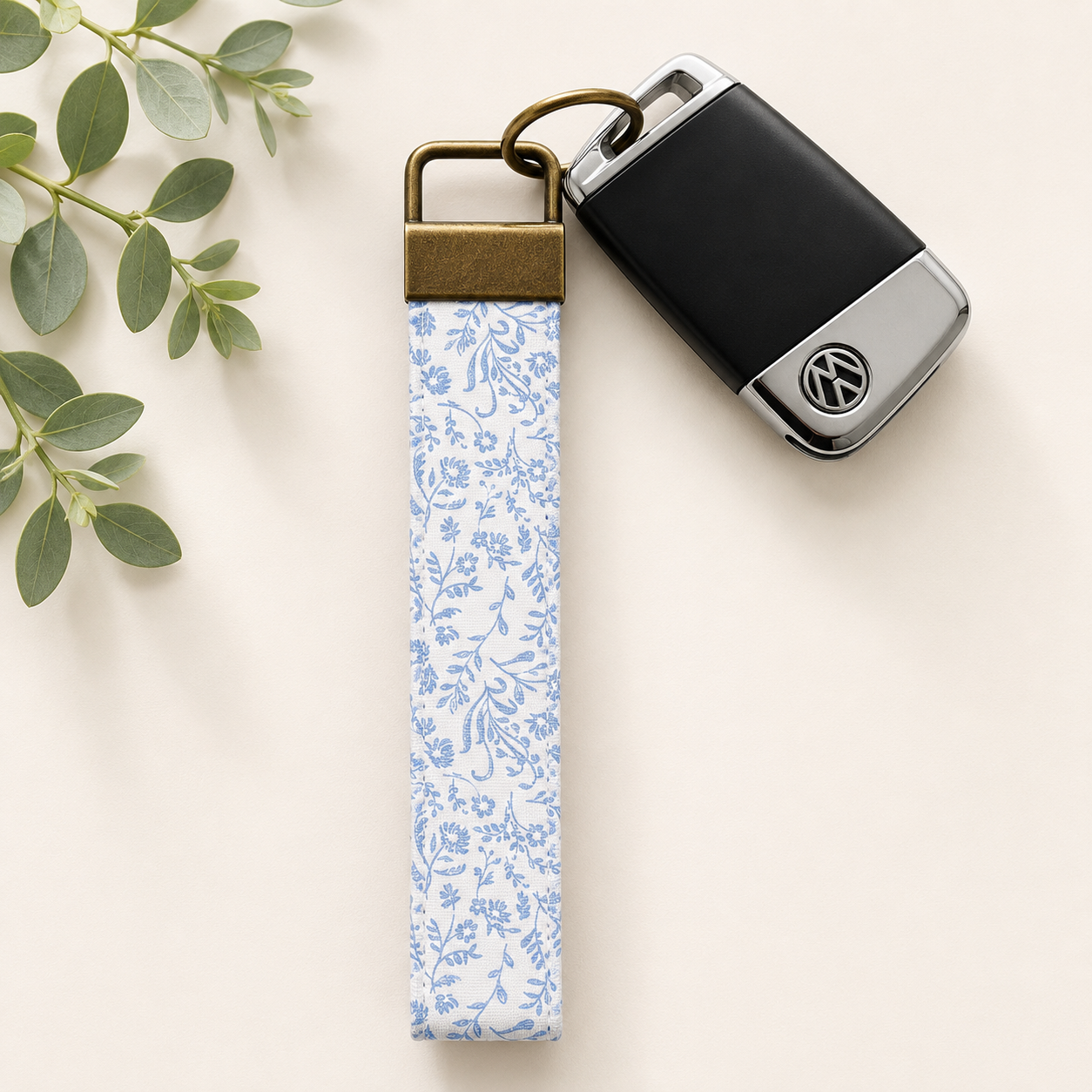 Key Fob Wristlet | Antique Brass Hardware | Stylish & Functional