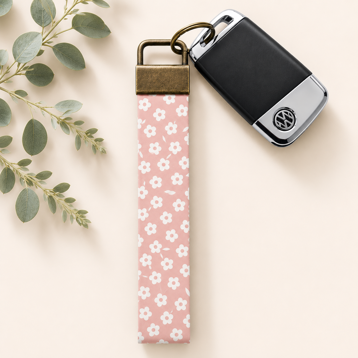 Key Fob Wristlet | Antique Brass Hardware | Stylish & Functional