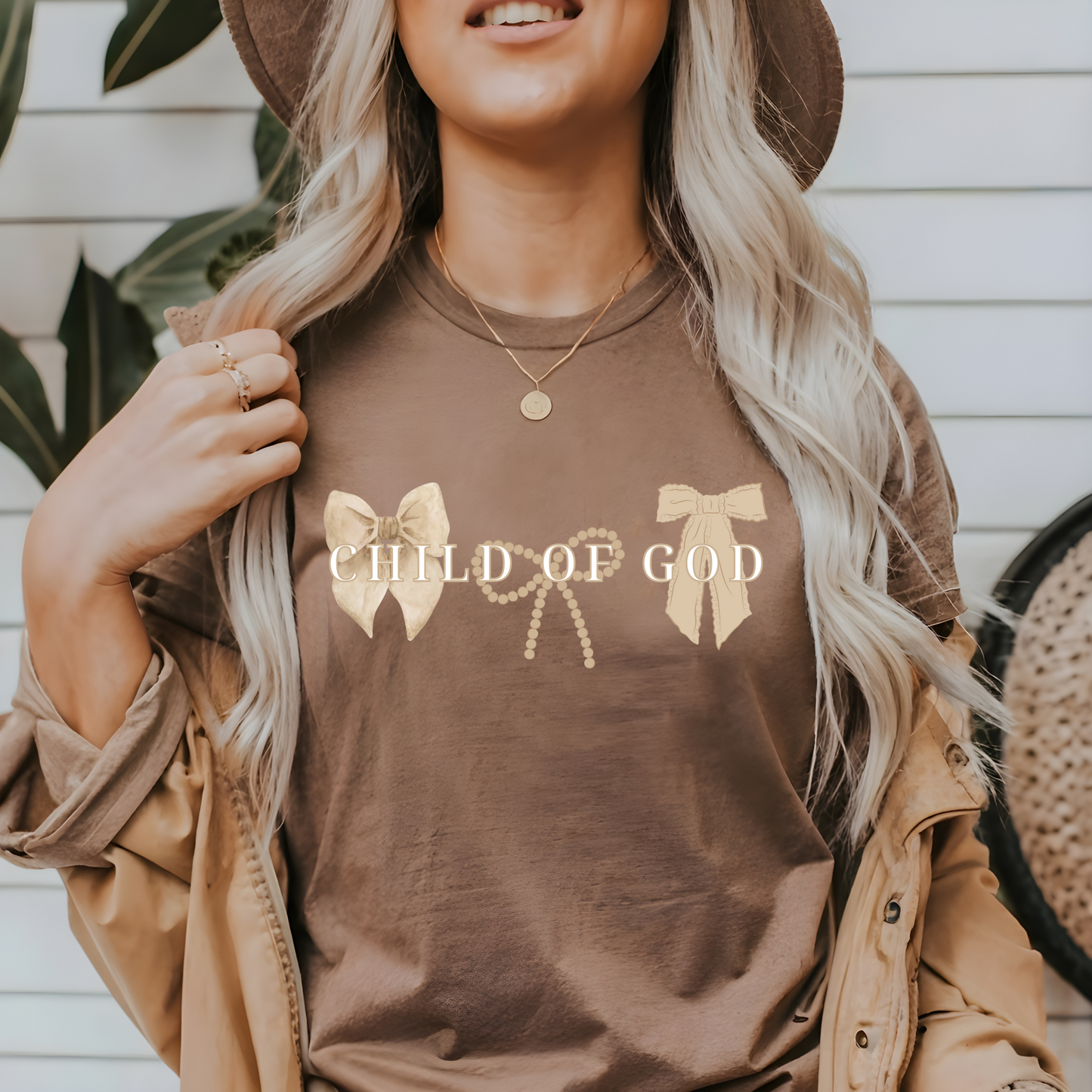 Child Of God Coquette T-Shirt - Espresso