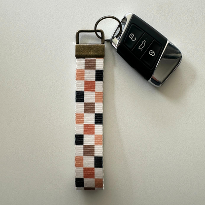 Fall Key Fob Wristlet | Antique Brass Hardware | Stylish & Functional