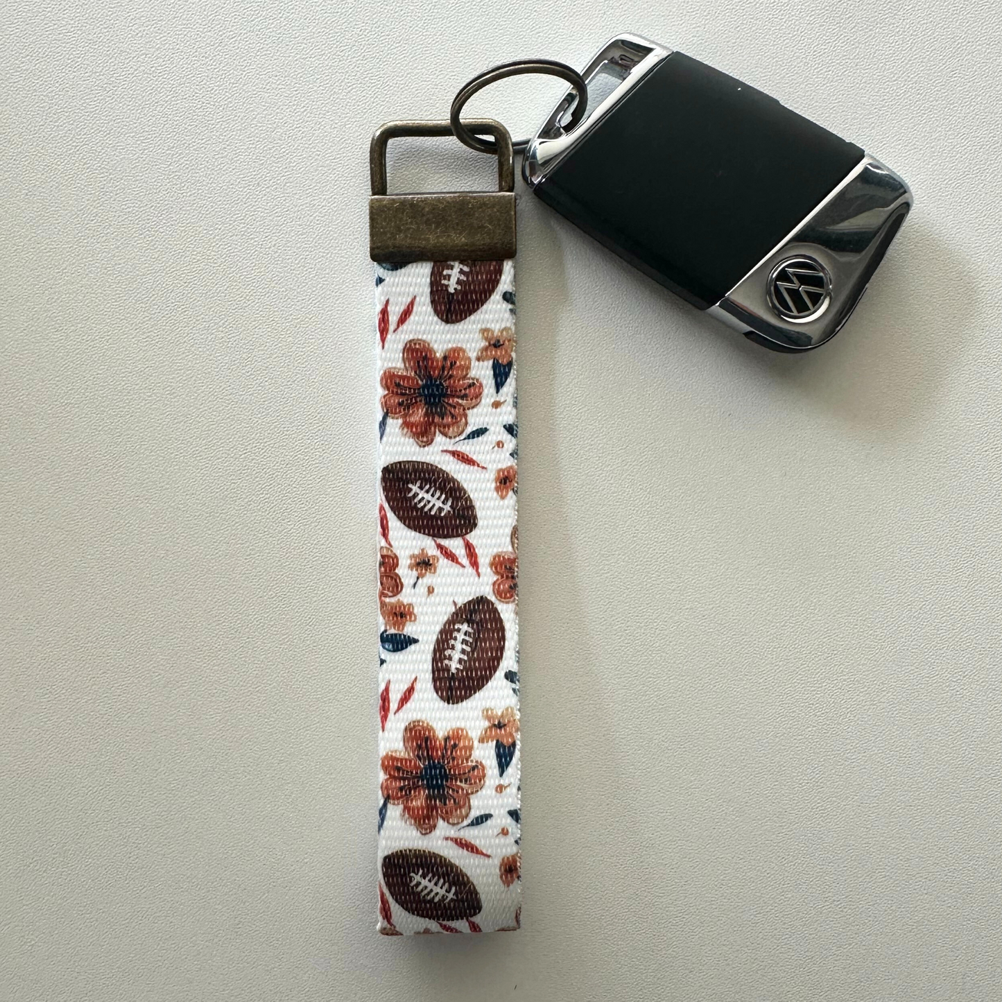 Fall Key Fob Wristlet | Antique Brass Hardware | Stylish & Functional