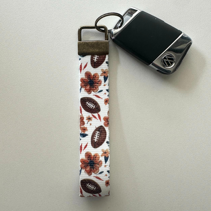 Fall Key Fob Wristlet | Antique Brass Hardware | Stylish & Functional