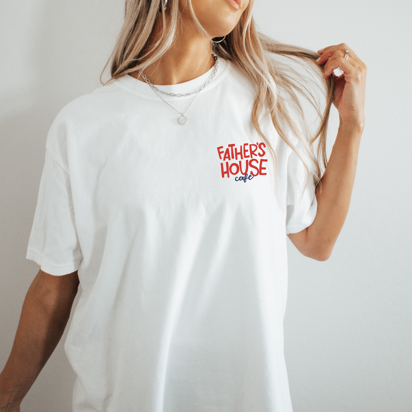 Father's House Cafe T-Shirt | White
