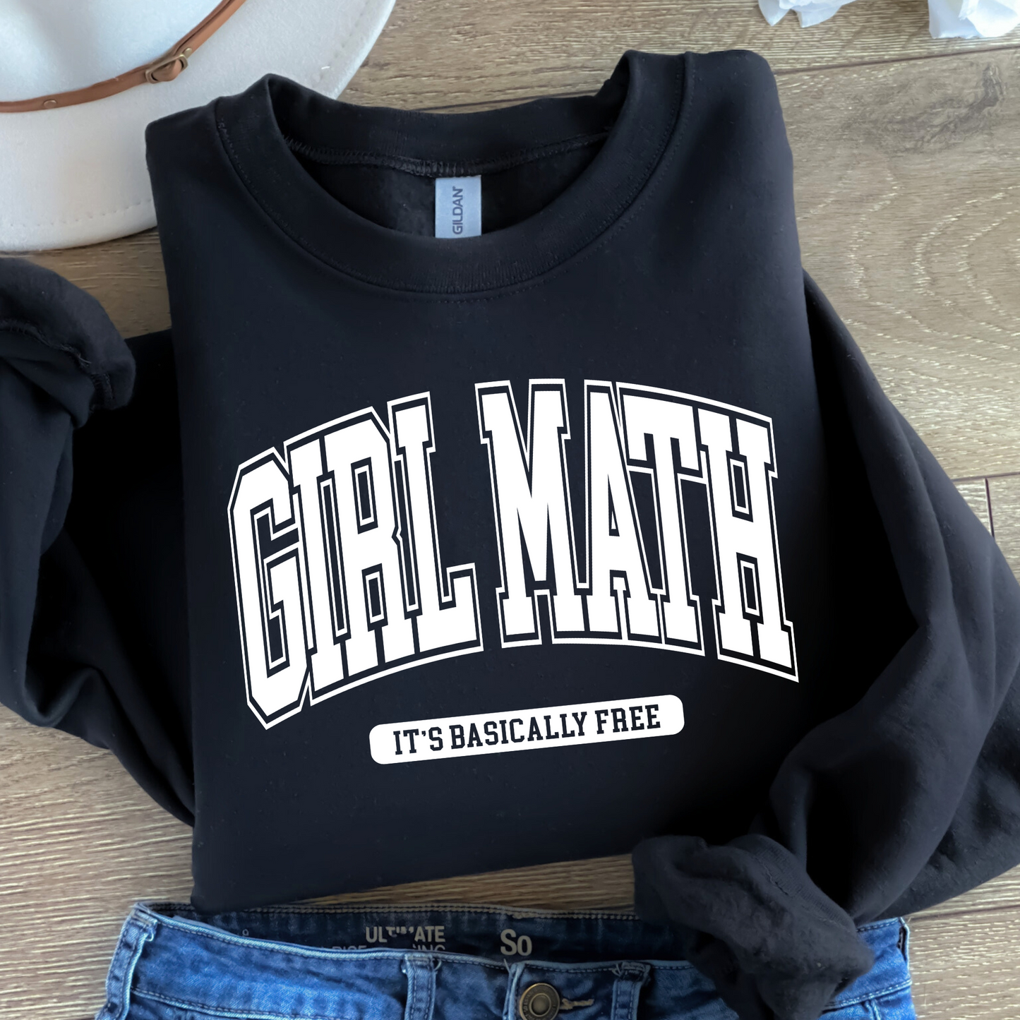 Girl Math Sweatshirt - Black