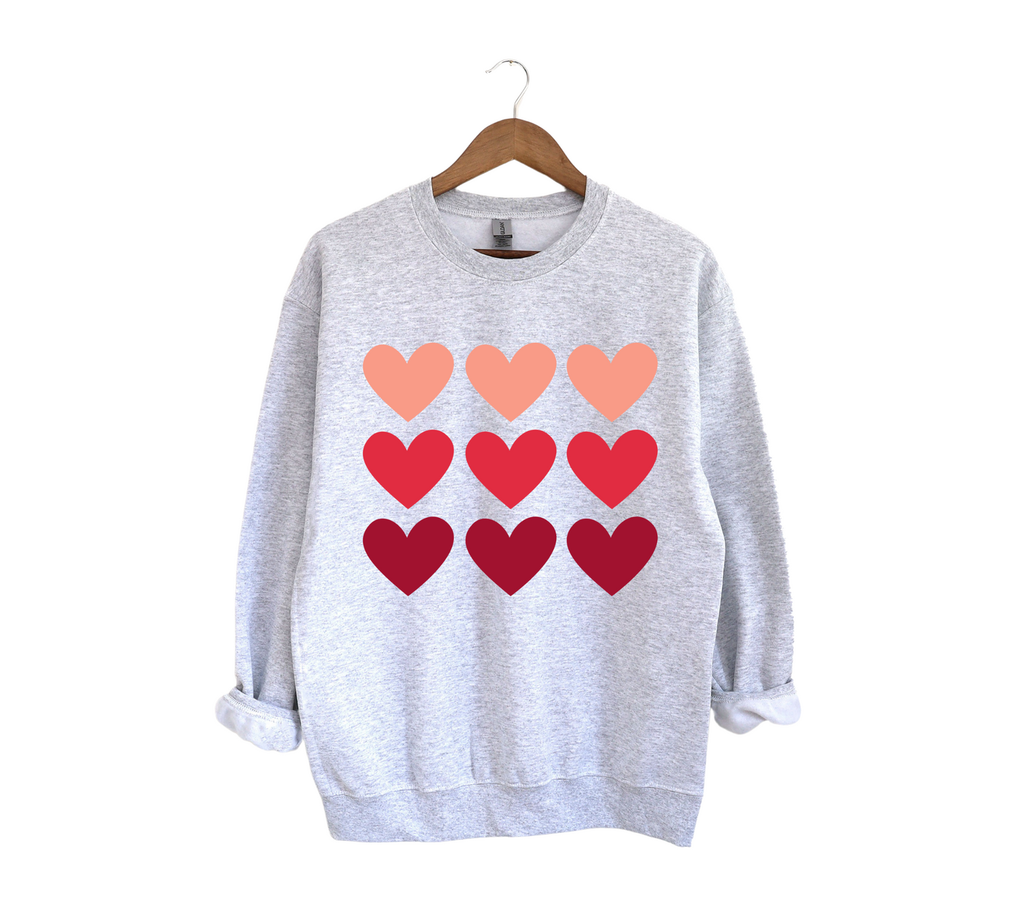 Pink Hearts Sweatshirt