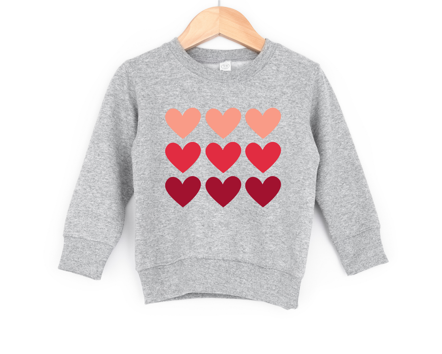 Pink Hearts Kids Sweatshirt