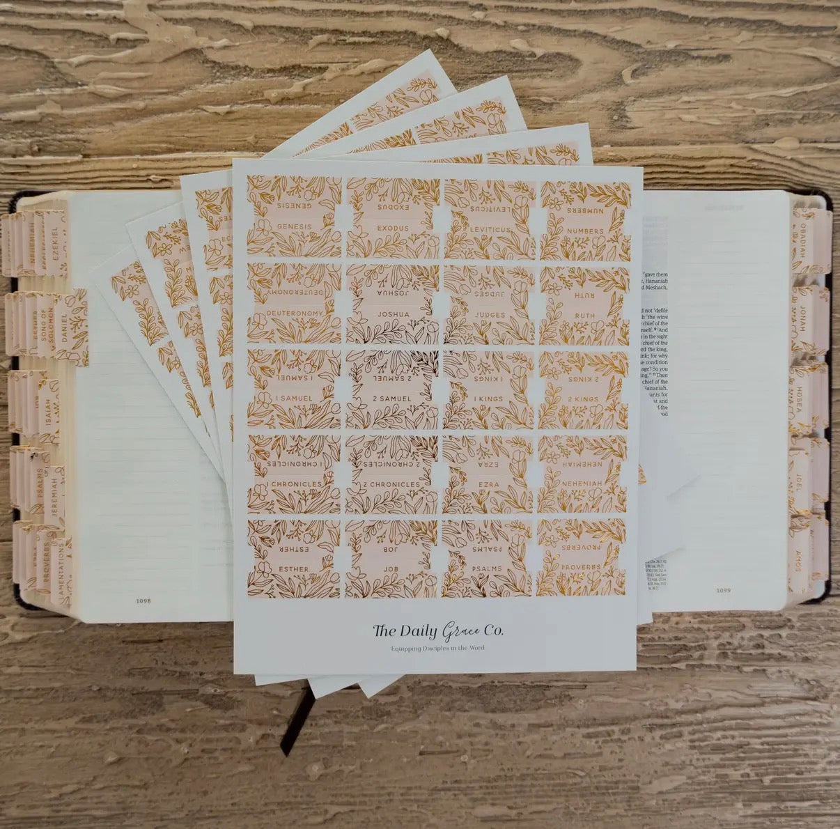 Gold Foil Bible Tabs | Carnation