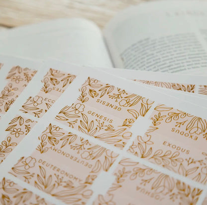 Gold Foil Bible Tabs | Carnation