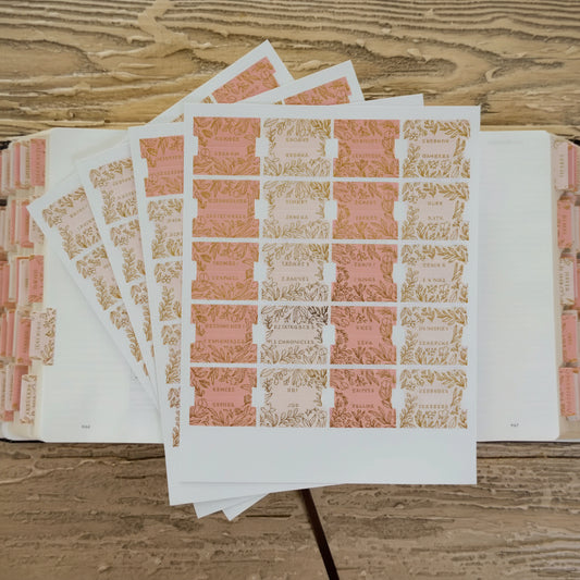 Gold Foil Bible Tabs | Melon