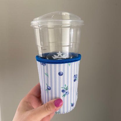 Blueberry Stripes Drink Sleeve