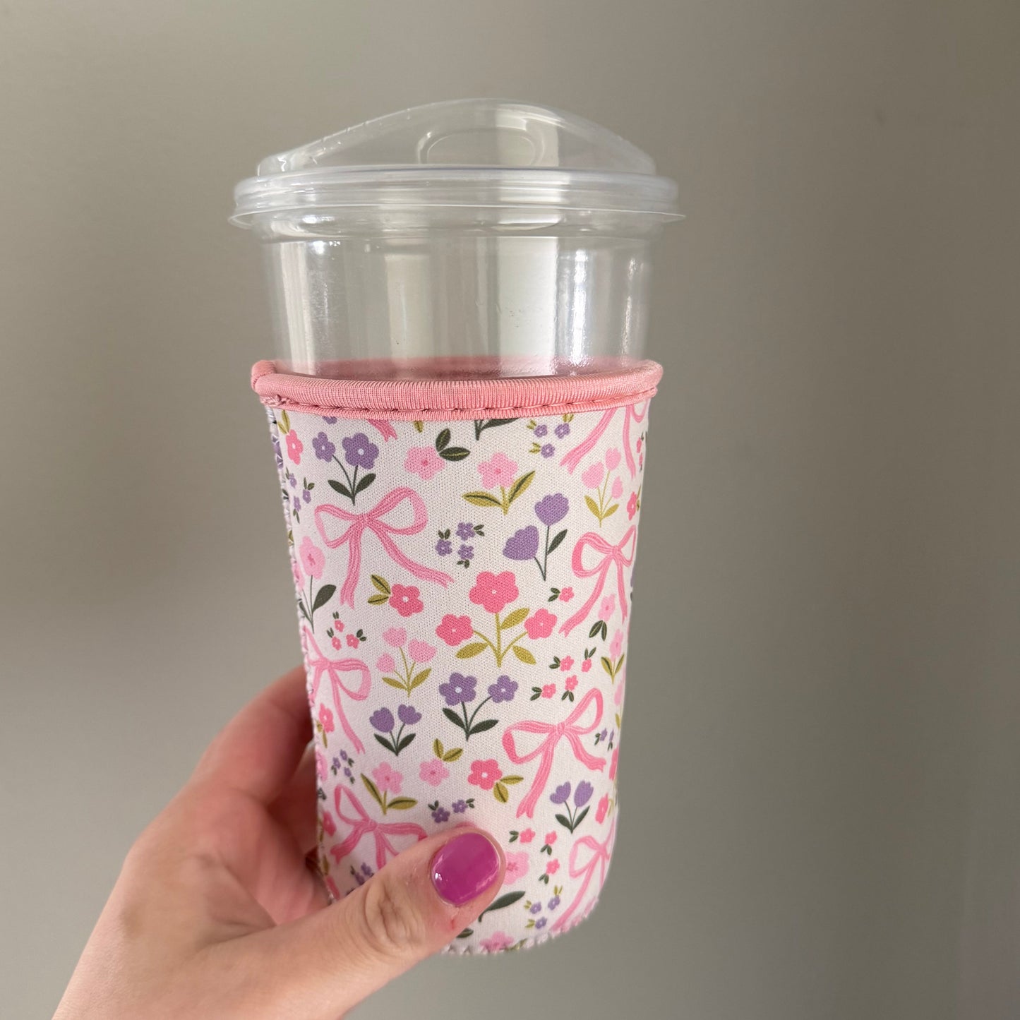 Pastel Bows & Flowers Drink Sleeve