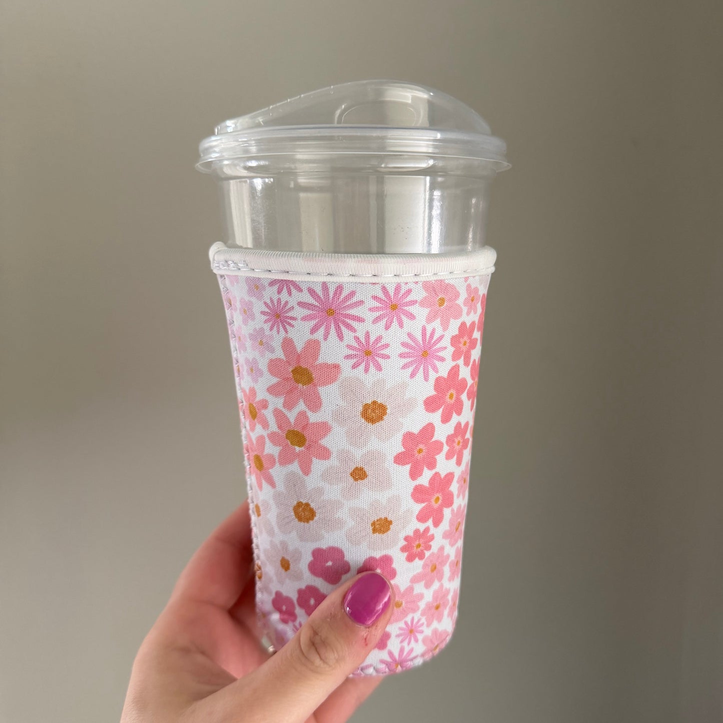 Pink Blooms Drink Sleeve